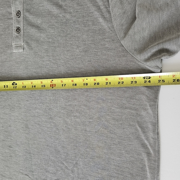 Tommy Bahama Mens XL Heather  Gray Polo Golf Short Sleeve 3 Button Packe… - Picture 7 of 12